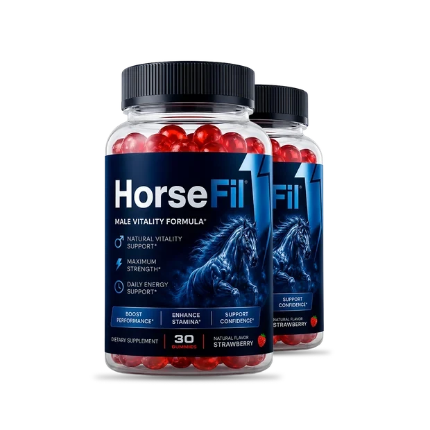 HorseFil male vitality gummy bottles